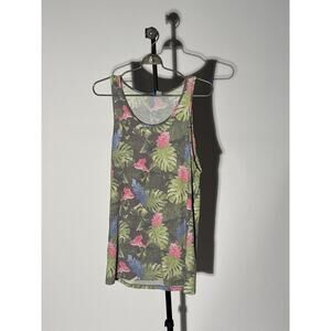 H&M Floral tropical long cut tank small